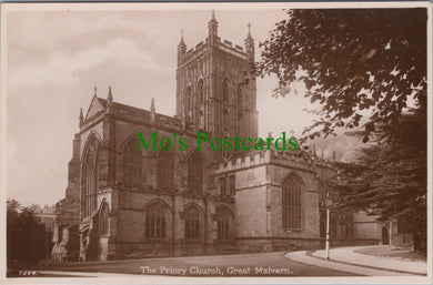 Worcestershire Postcard - Great Malvern, The Priory Church  DC1143