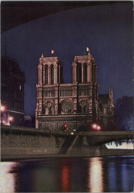 France Postcard - Paris, Notre-Dame By Night   SW12831