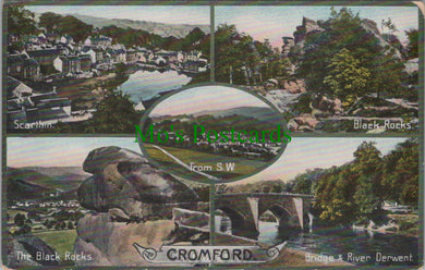 Derbyshire Postcard - Views of Cromford   DC1121