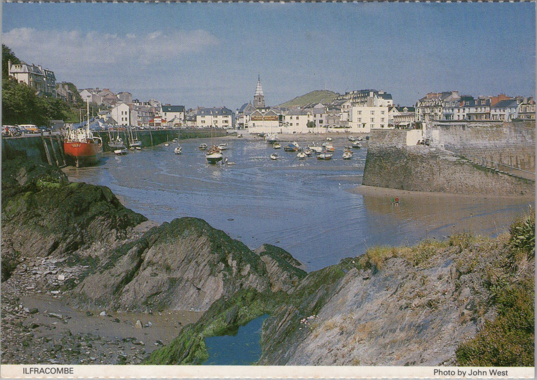 Devon Postcard - View of Ilfracombe Harbour SW12842