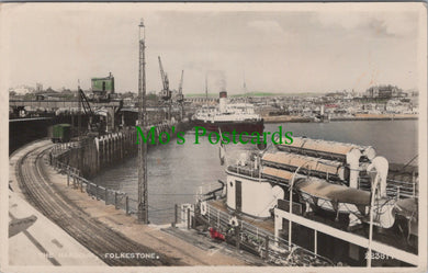 Kent Postcard - The Harbour, Folkestone  DC1024