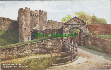 Isle of Wight Postcard - Carisbrooke Castle Entrance Gate  DC1053