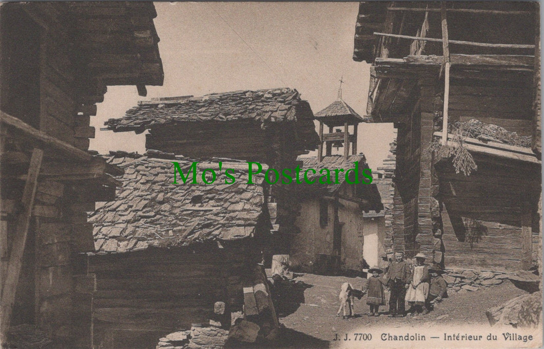 Switzerland Postcard - Chandolin, Interieur Du Village SW13137