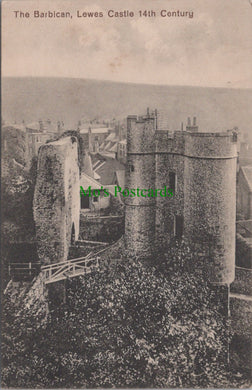 Sussex Postcard - The Barbican, Lewes Castle 14th Century  SW13094