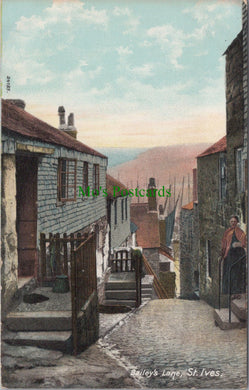 Cornwall Postcard - Bailey's Lane, St Ives    SW13100
