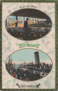 Norfolk Postcard - Great Yarmouth Fish Wharf SW13104