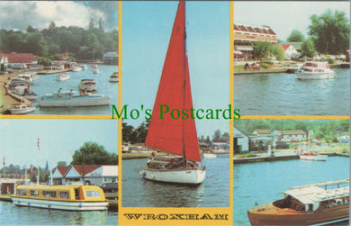 Norfolk Postcard - Views of Wroxham   SW11529