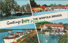 Load image into Gallery viewer, Norfolk Postcard - Greetings From The Norfolk Broads  SW11527
