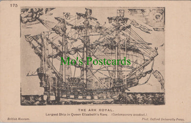 British Museum Postcard - The Ark Royal, Queen Elizabeth's Navy SW13220