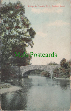 America Postcard - Bridge in Franklin Park, Boston, Massachusetts HP191