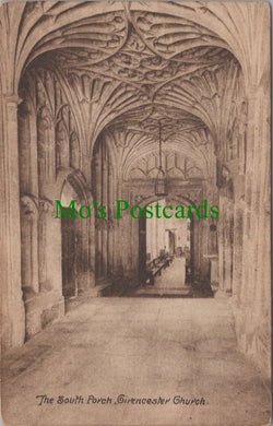 Gloucestershire Postcard - Cirencester Church, The South Porch  HP192