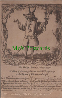 Hampshire Postcard - Winchester, The Trusty Servant   HP160