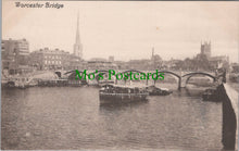 Load image into Gallery viewer, Worcestershire Postcard - Worcester Bridge  SW12663
