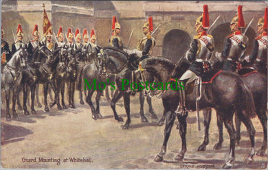 Military Postcard - Guard Mounting at Whitehall SW12664