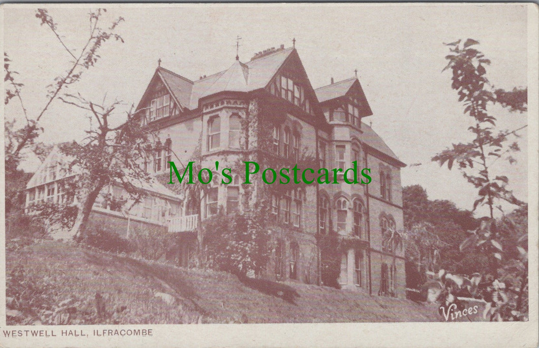 Devon Postcard - Ilfracombe, Westwell Hall  SW12665