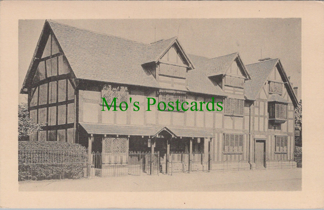 Warwickshire Postcard - Stratford-On-Avon, Shakespeare's Birthplace DC2555