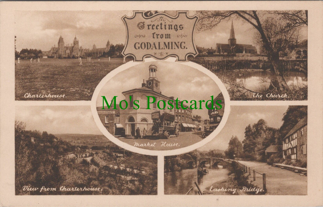 Surrey Postcard - Greetings From Godalming   DC2568