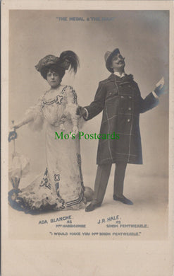Theatrical Postcard - Actors Ada Blanche and J.R.Hale  SW12438