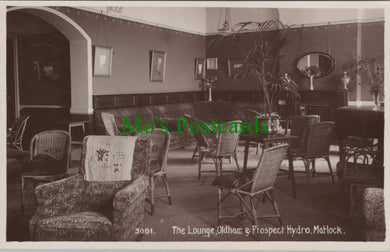 Derbyshire Postcard - Matlock, Oldham and Prospect Hydro Lounge SW12441
