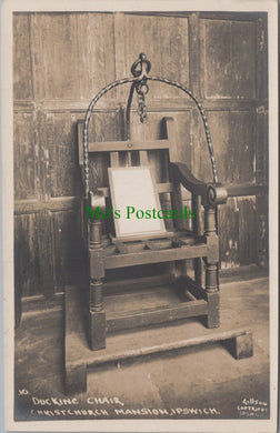 Suffolk Postcard - Ipswich, Christchurch Mansion Ducking Chair  SW13231