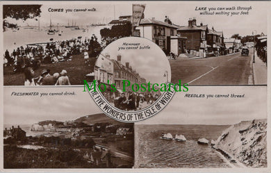 Isle of Wight Postcard - The Five Wonders of The Isle of Wight  SW13259