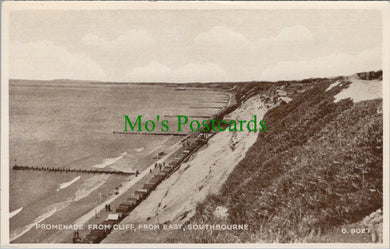 Dorset Postcard - Southbourne Promenade From Cliff  SW10957
