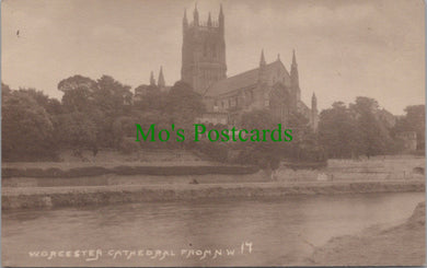 Worcestershire Postcard - Worcester Cathedral From North West SW10974