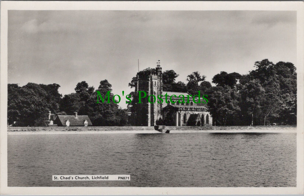 Staffordshire Postcard - Lichfield, St Chad's Church   SW10988