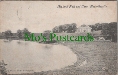 Cumbria Postcard - Haverthwaite, Bigland Hall and Tarn   SW11029