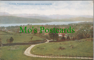 Cumbria Postcard - Windermere From Above Heathwaite  SW11030