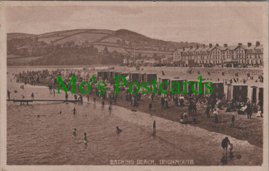 Devon Postcard - Teignmouth Bathing Beach  SW11048