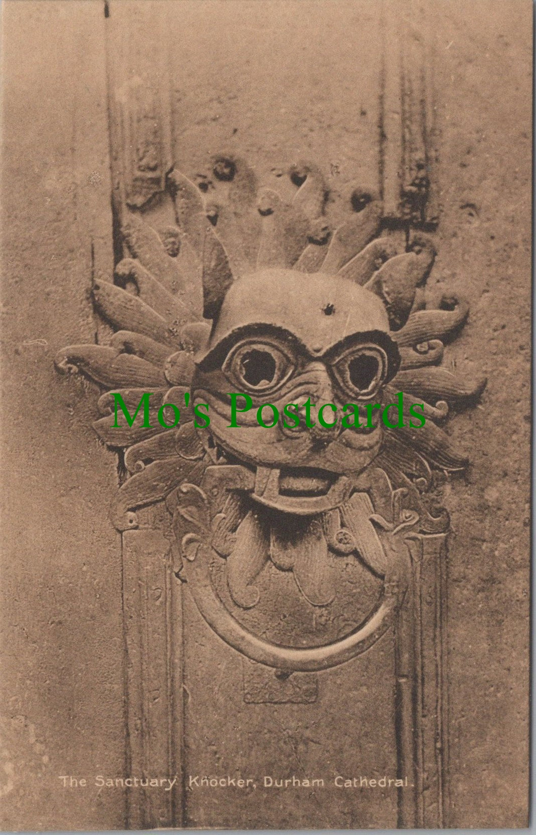 Co Durham Postcard - Durham Cathedral, The Sanctuary Knocker SW11076