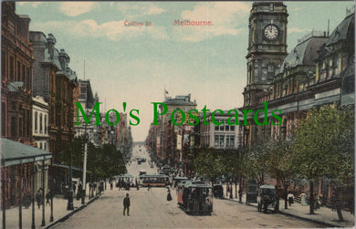 Australia Postcard - Melbourne, Collins Street  SW11093