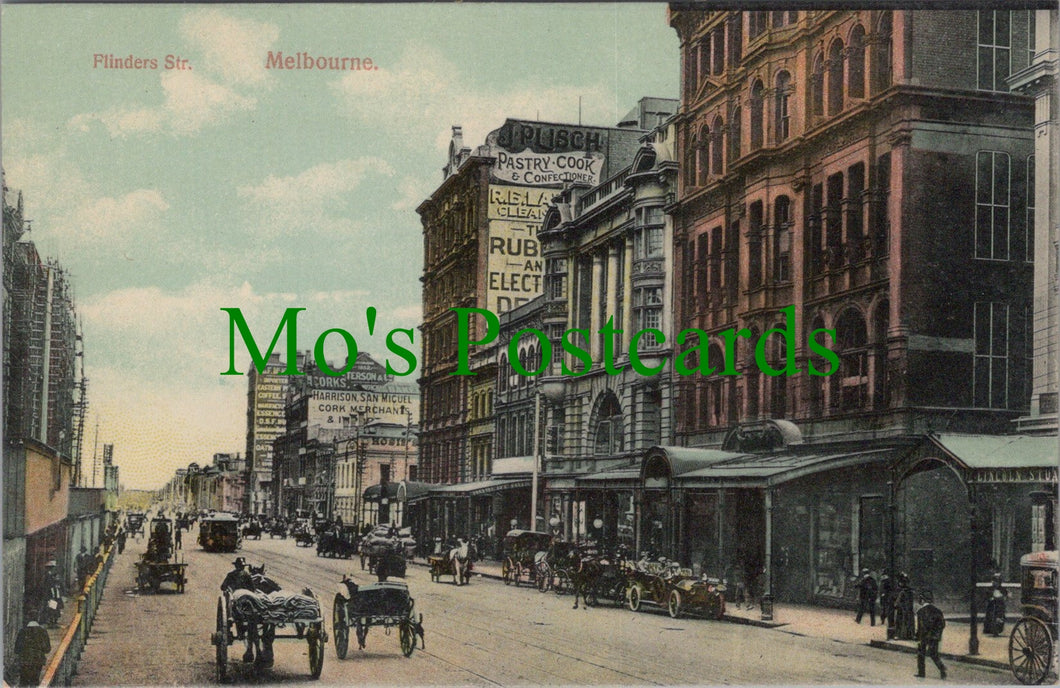 Australia Postcard - Melbourne, Flinders Street  SW11095