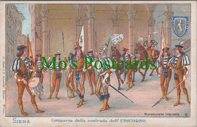 Italy Postcard - Siena, Comparsa Della Contrada Dell' Unicorno SW11099