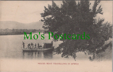 South Africa Postcard - House Boat Travelling in Africa   SW11107