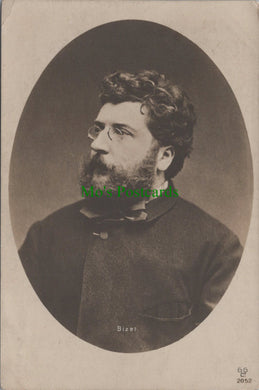 Music Postcard - Georges Bizet, French composer & Pianist HP116