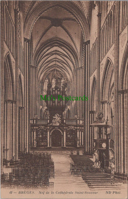Belgium Postcard - Bruges Cathedral Interior  HP119