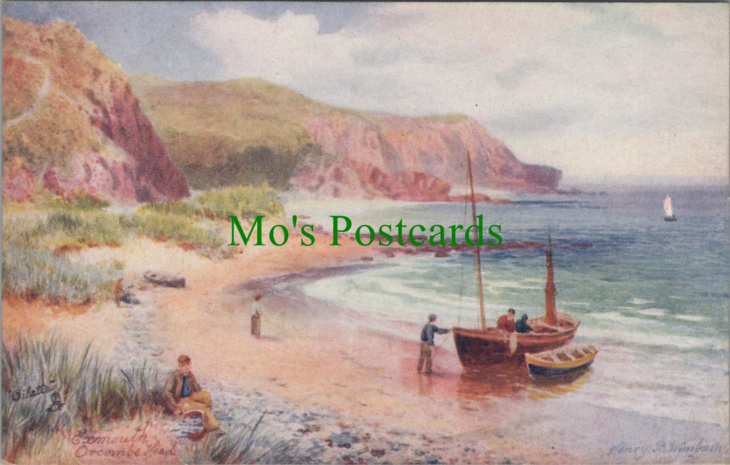 Devon Postcard - Exmouth, Orcombe Head, Artist Henry.B.Wimbush HP101