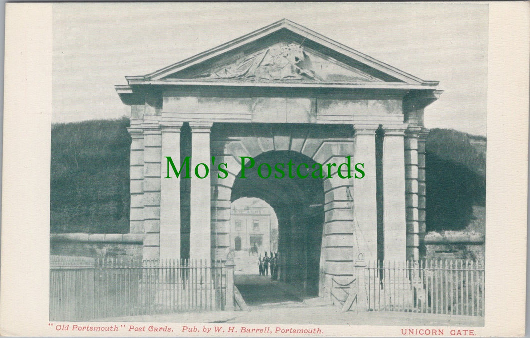 Hampshire Postcard - Old Portsmouth, Unicorn Gate  HP78