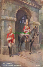Load image into Gallery viewer, Military Postcard - The Sentries, Horse Guards, Whitehall, London HP3
