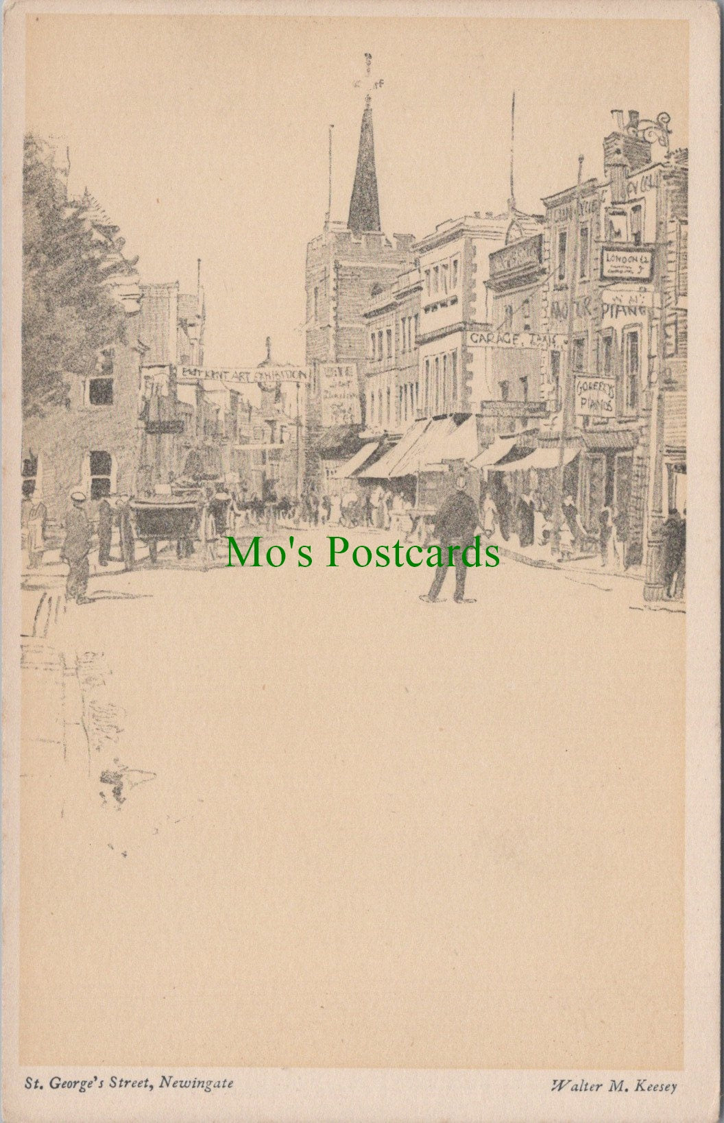 Kent Postcard - Canterbury, St George's Street, Newingate HP6