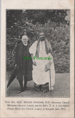 Religion Postcard - The Rt Rev.Bishop Ingham & Rev T.A.J.Ogunbiyi HP20