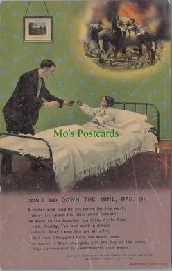 Music Postcard - Song Card -  Don't Go Down The Mine, Dad (1)   HP31
