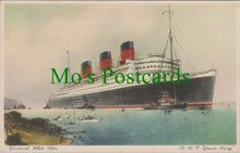 Load image into Gallery viewer, Shipping Postcard - Cunard White Star Liner Queen Mary  SW12524
