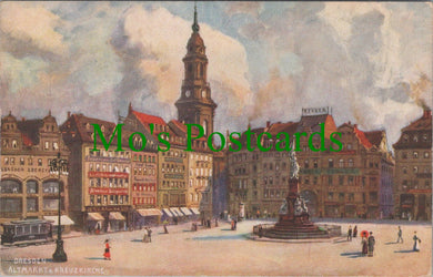 Germany Postcard - Dresden Altmarkt & Kreuzkirche   SW12533
