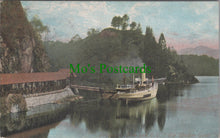 Load image into Gallery viewer, Scotland Postcard - Trossachs Pier and S.S.&quot;Sir Walter Scott&quot; DC911
