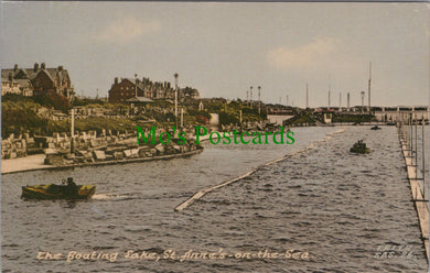 Lancashire Postcard - The Boating Lake, St Anne's-On-The-Sea  DC914