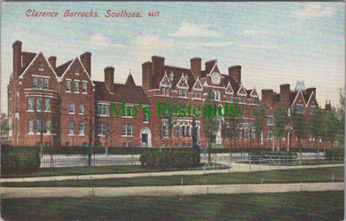 Hampshire Postcard - Clarence Barracks, Southsea   DC821