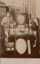 Load image into Gallery viewer, Sports Postcard - Boys in Swimming Costumes With Medals and Trophies  SW11231
